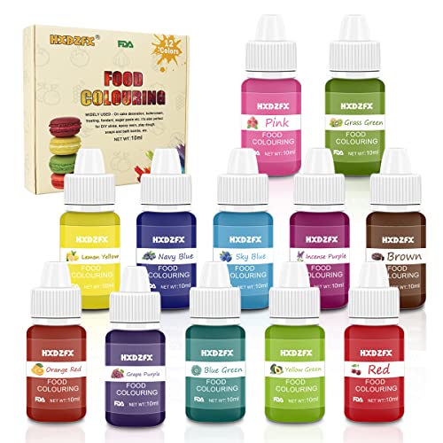 Colorante alimentario 12 * 10ml, Colorante...