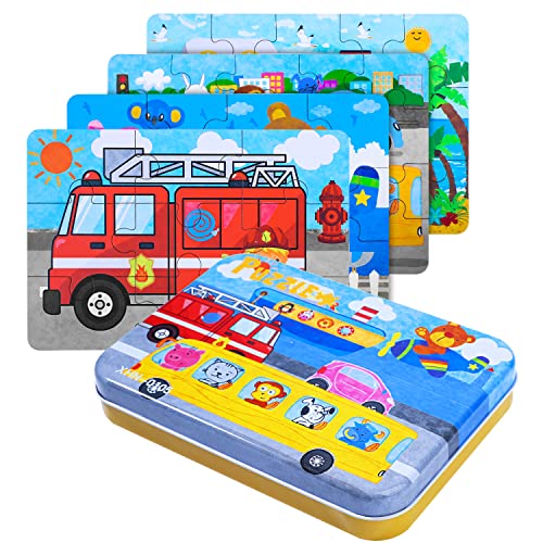 BBLIKE Puzzle para niños, 4 Niveles de...