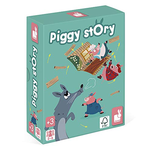 Janod - Piggy Story (madera y cartón) -...