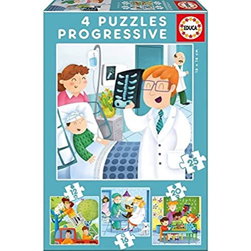 Educa - Conjunto de 4 Puzzles Progresivos...