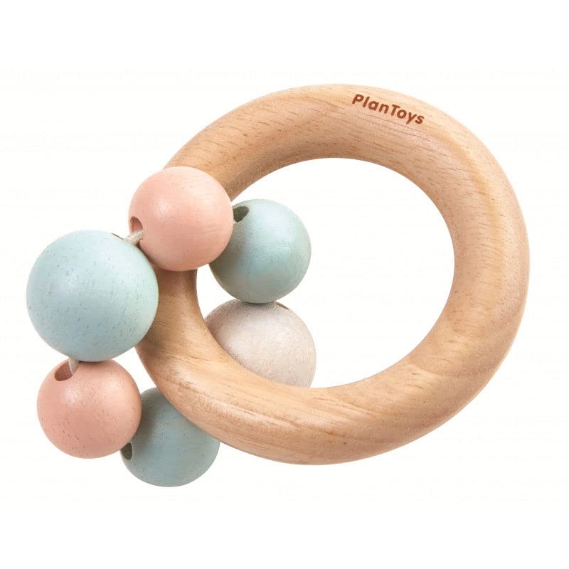Plan Toys PT5262 - Sonajero de perlas pastel,...