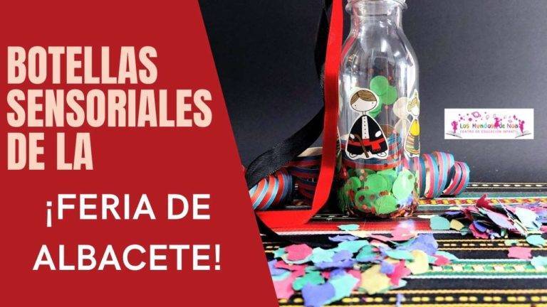 botella sensorial infantil con confeti