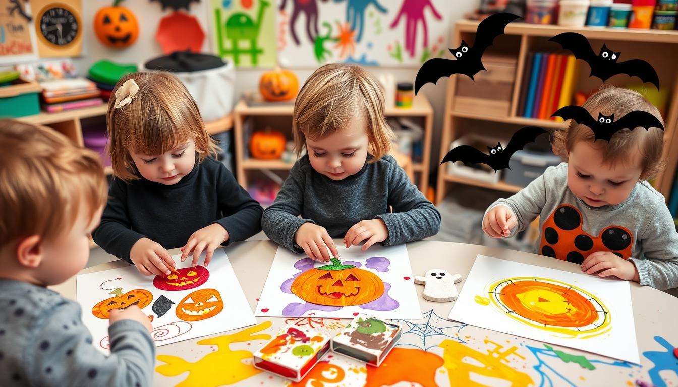 manualidades halloween originales niños 1-3 años